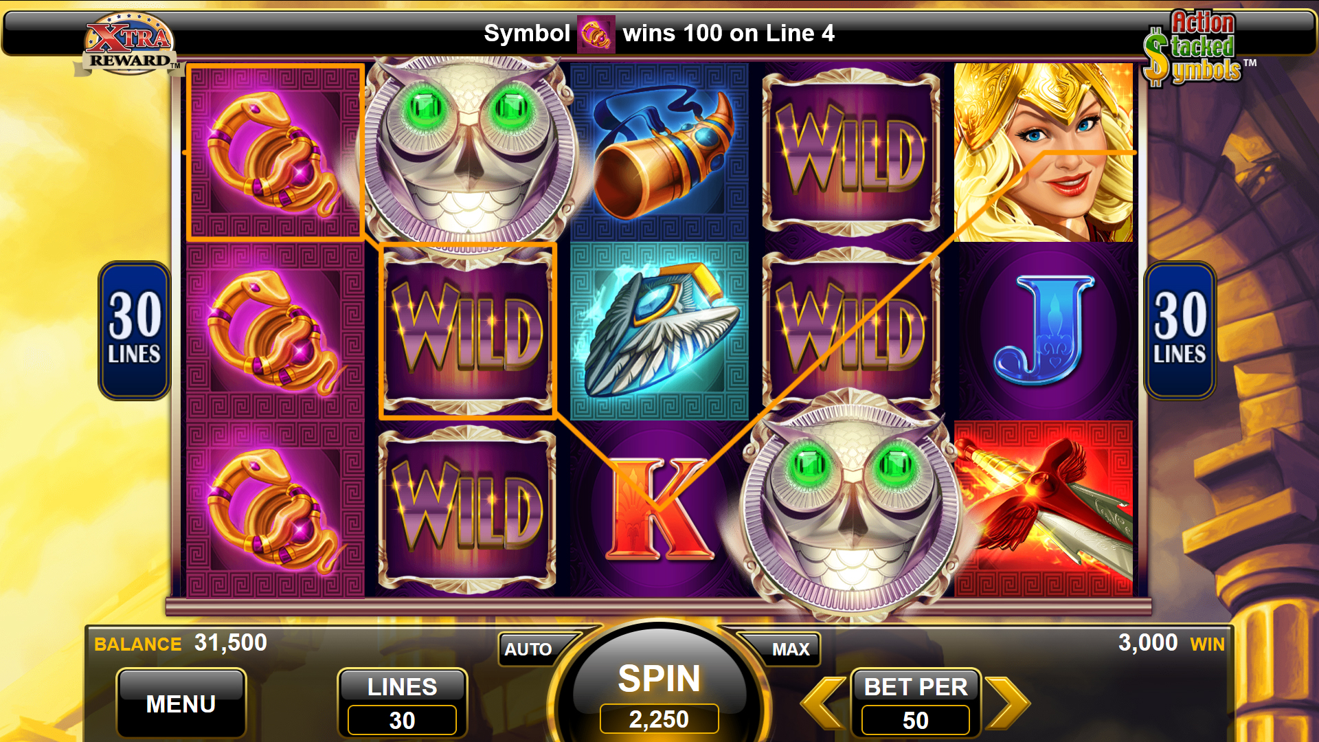 Destiny of Athena Slot Machine Free/Real Money ᐈ (18+)