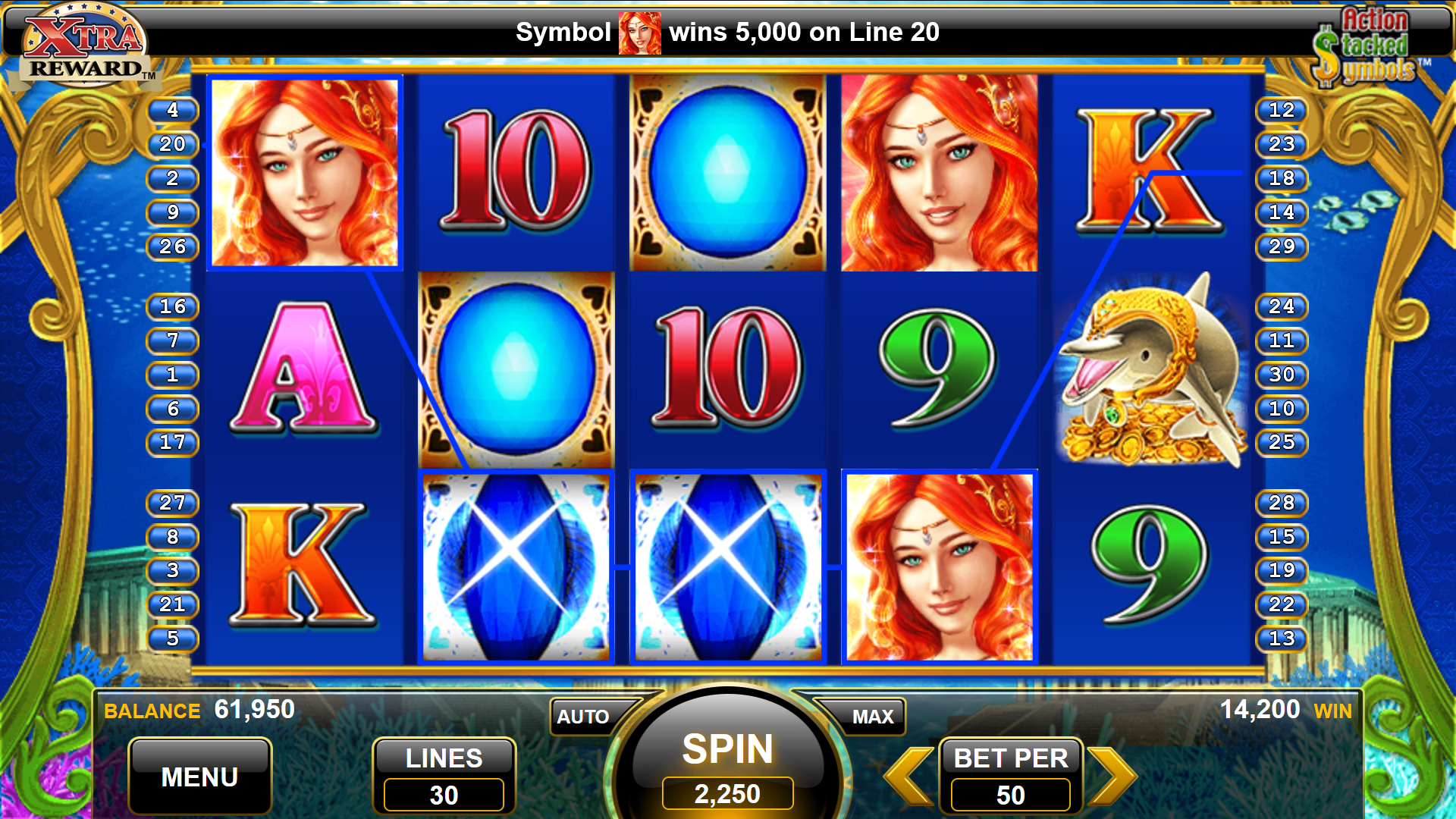 Secret of the Mermaid Slot Machine Free/Real Money ᐈ (18+)