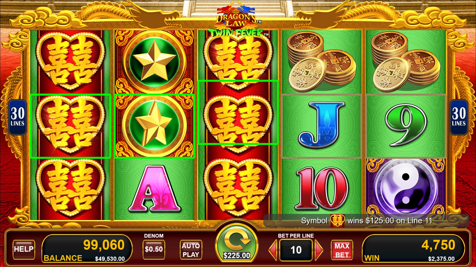 Dragon's Law Twin Fever Slot Machine Free/Real Money ᐈ (18+)