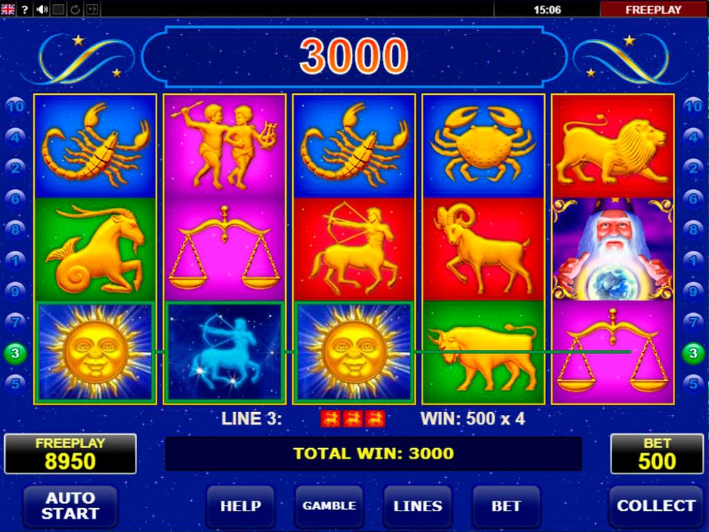 sign of zodiac slot machine