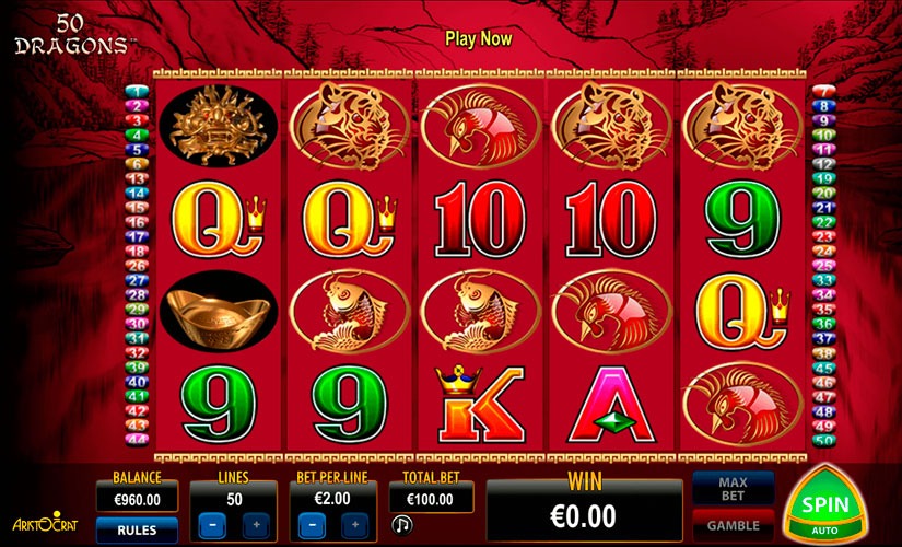 50 dragons slot machine big win